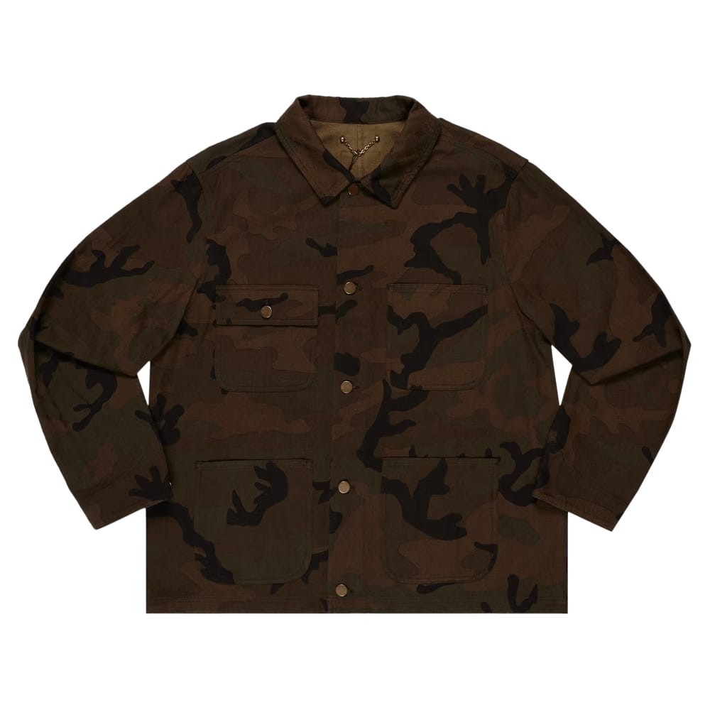 Louis Vuitton x Supreme Jacquard Denim Chore Coat Camo