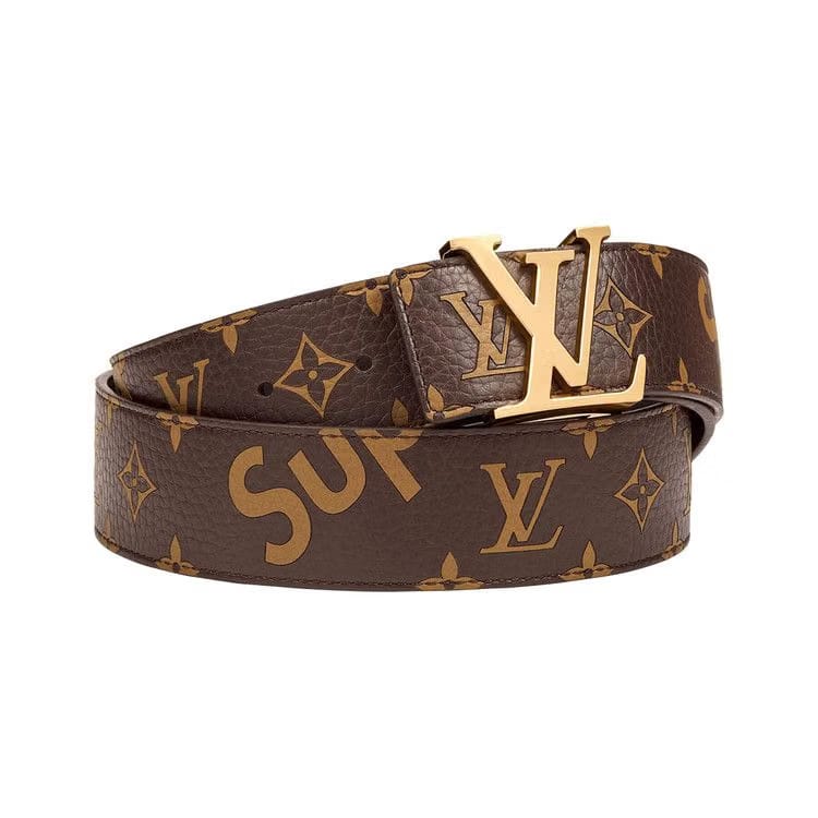 Louis Vuitton x Supreme Initiales Belt Brown