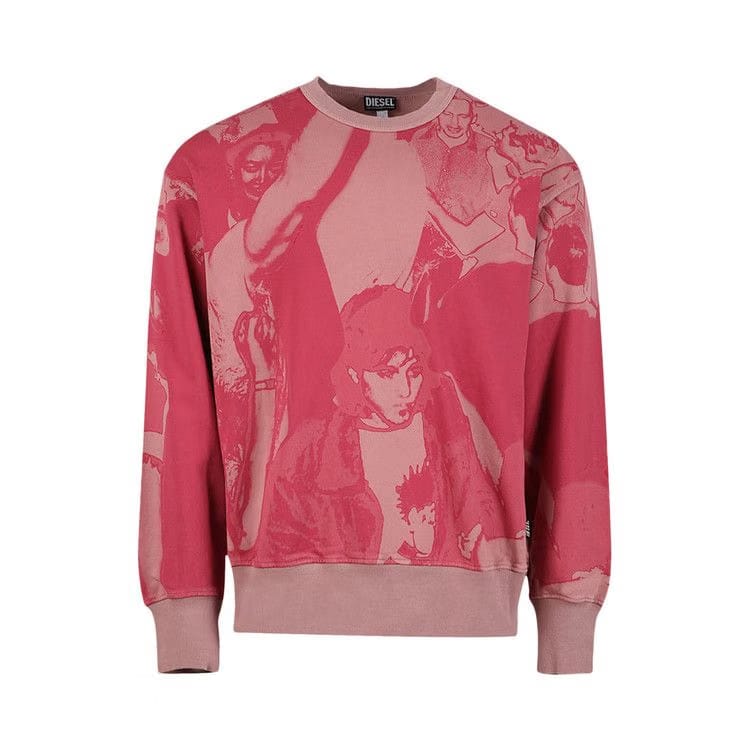 Diesel S-Macs F3 Crewneck Sweatshirt Pink