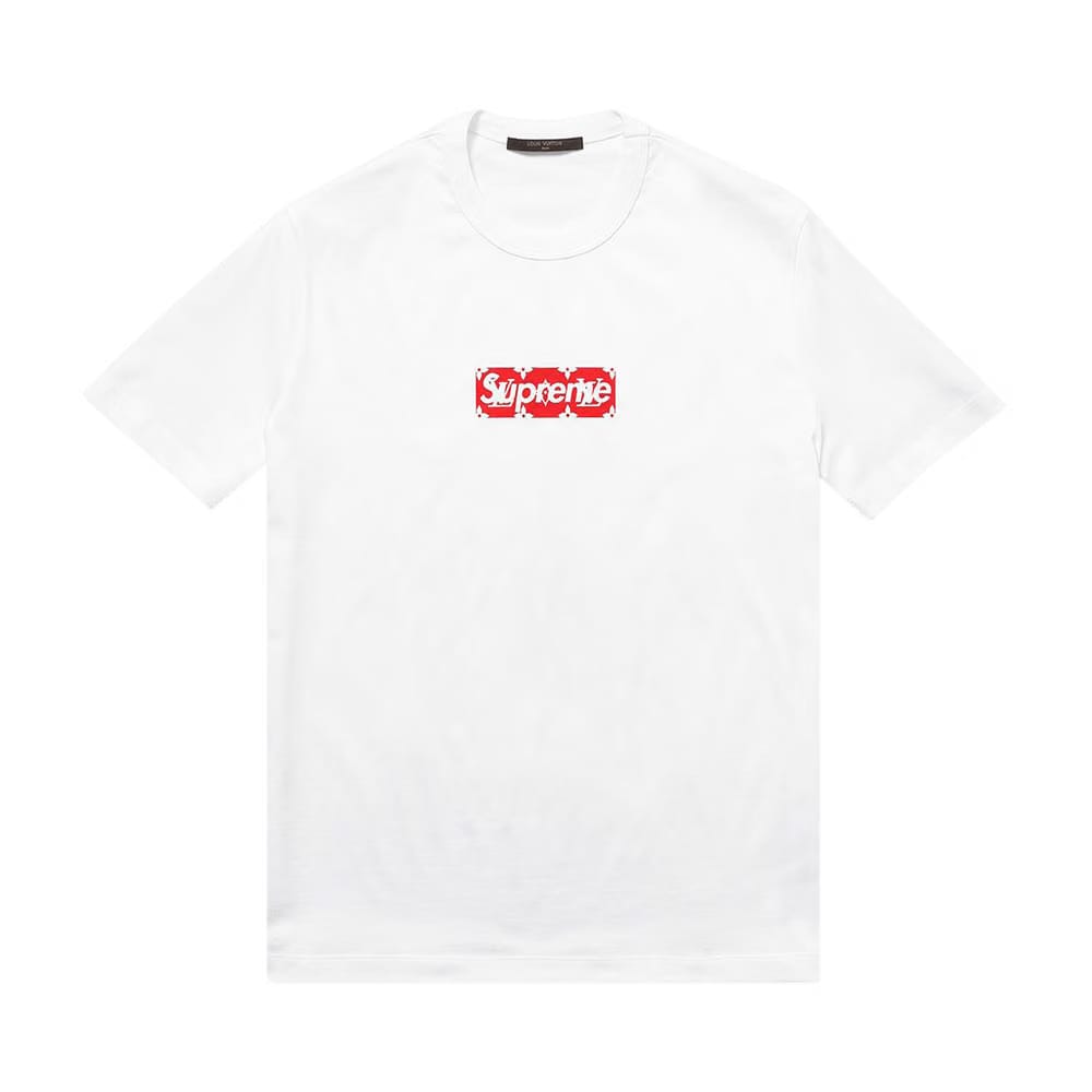 Louis Vuitton x Supreme Box Logo T-Shirt White
