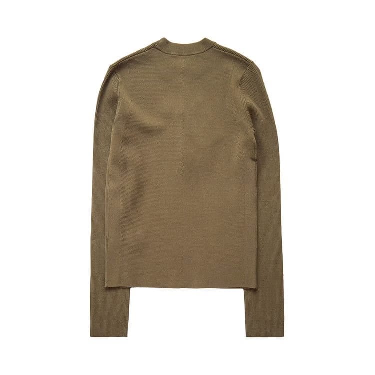 Diesel Ribbed Logo Crewneck Sweater Green