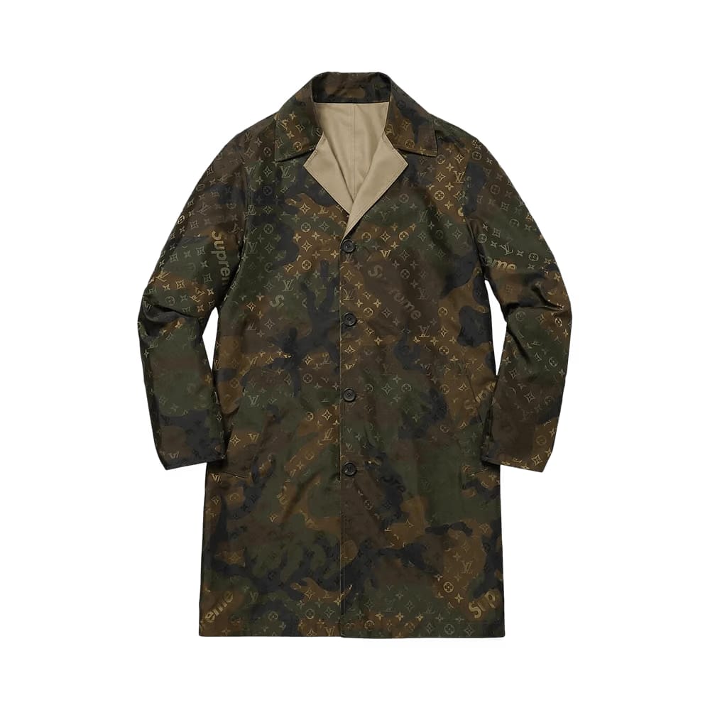 Louis Vuitton x Supreme Reversible Trench Coat Camo