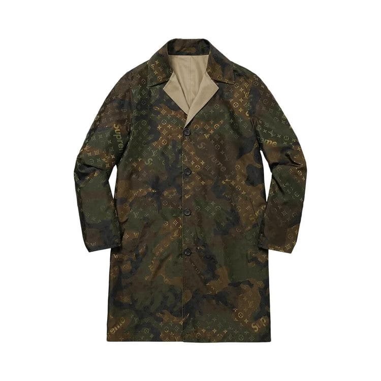 Louis Vuitton x Supreme Reversible Trench Coat Camo