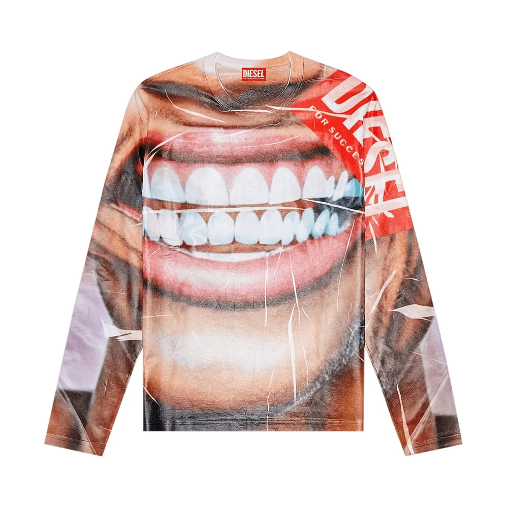 Diesel T-Nibe Long-Sleeve T-Shirt Multicolor