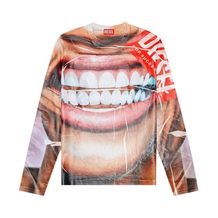 Diesel T-Nibe Long-Sleeve T-Shirt Multicolor