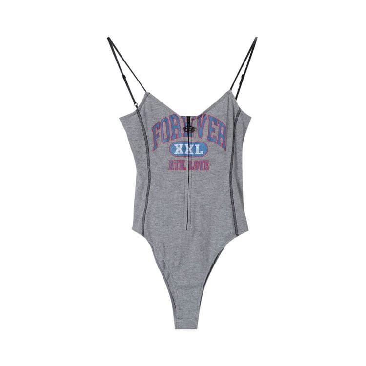 Diesel Lettering Printed Cami Top Grey