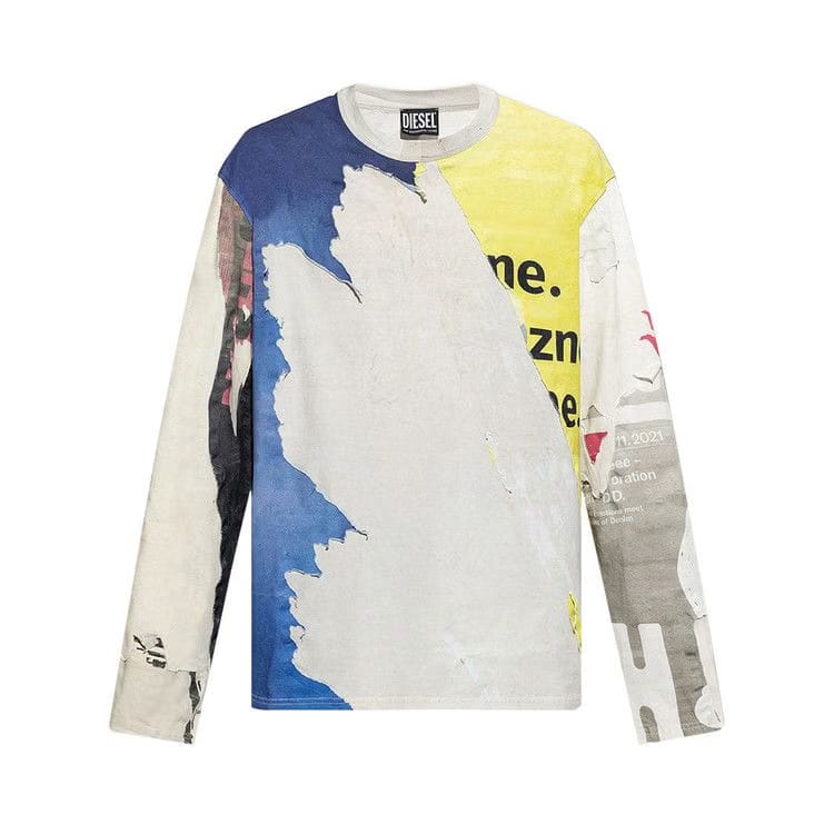 Diesel T-Crane Long-Sleeve T-Shirt Multicolor