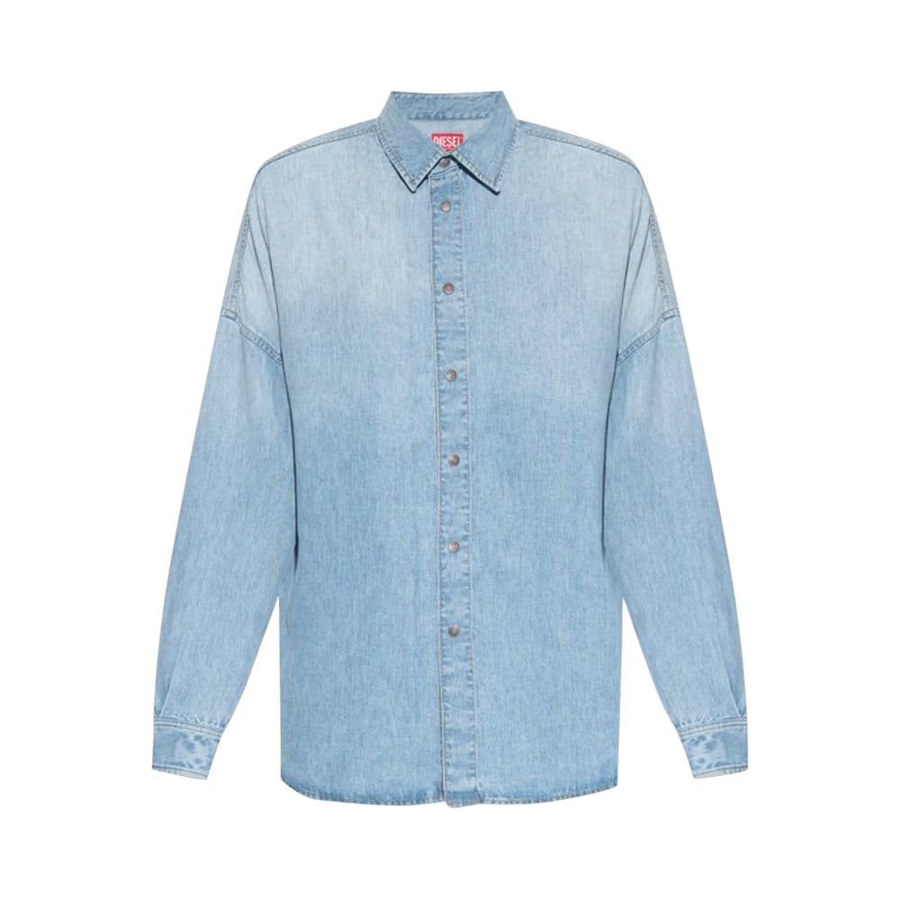 Diesel D-Kama Long-Sleeve Denim Shirt Medium Blue