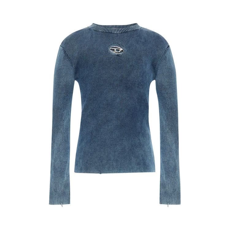 Diesel Ribbed Logo Sweater Blue