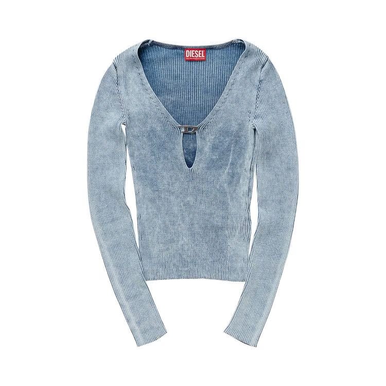 Diesel V Neck Long-Sleeve Top Blue