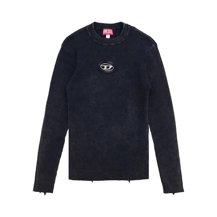 Diesel Ribbed Logo Sweater Black