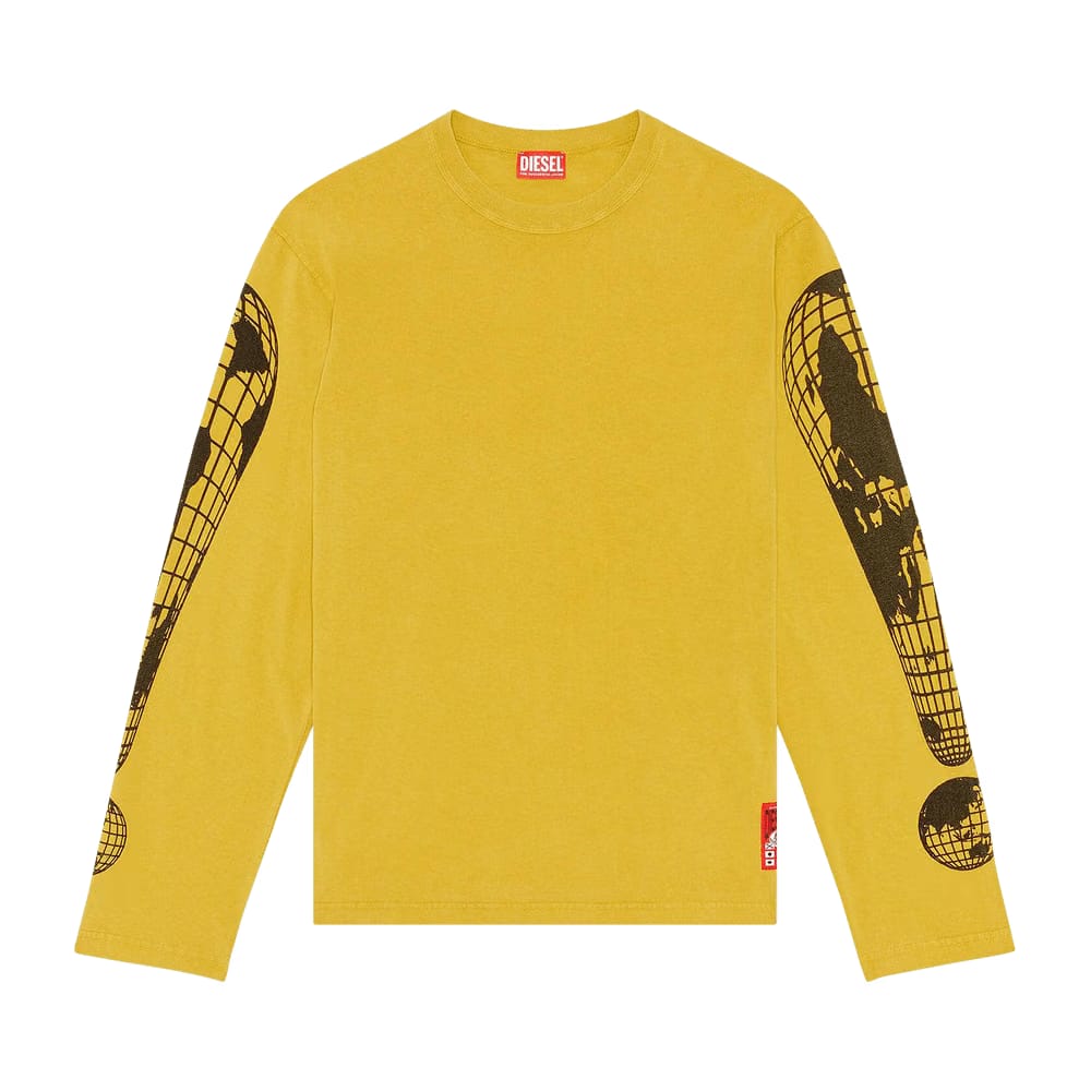 Diesel T-Crane L3 Long-Sleeve T-Shirt Yellow