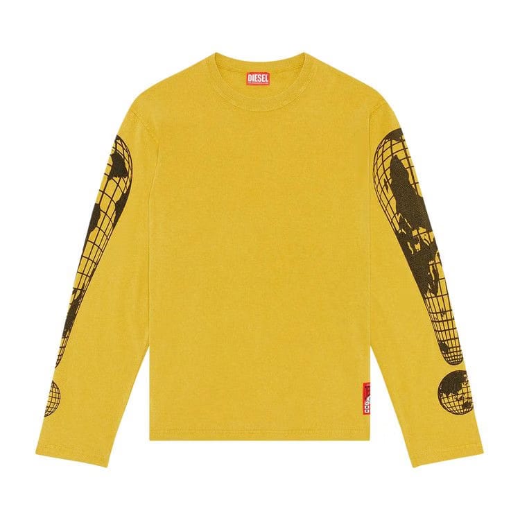 Diesel T-Crane L3 Long-Sleeve T-Shirt Yellow