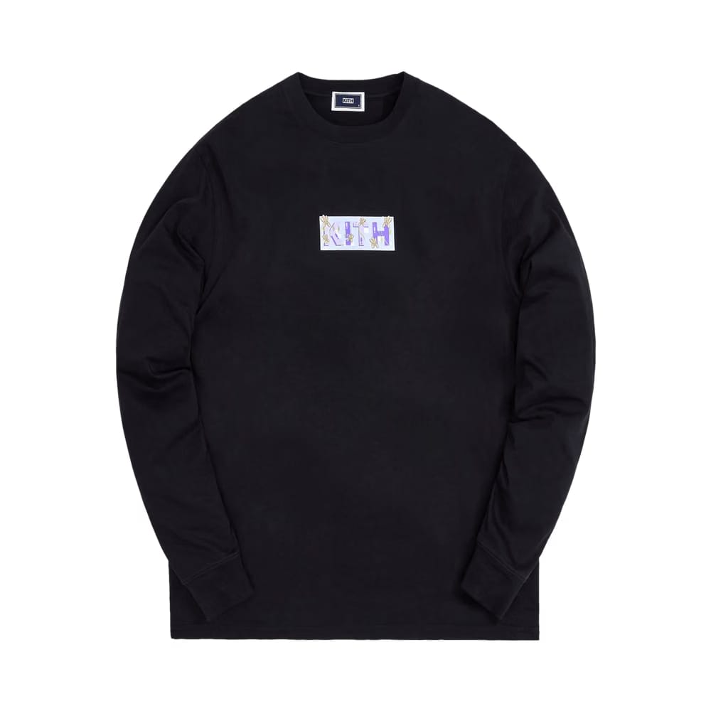 Kith For Superwaxx Classic Logo Long-Sleeve T-Shirt Black