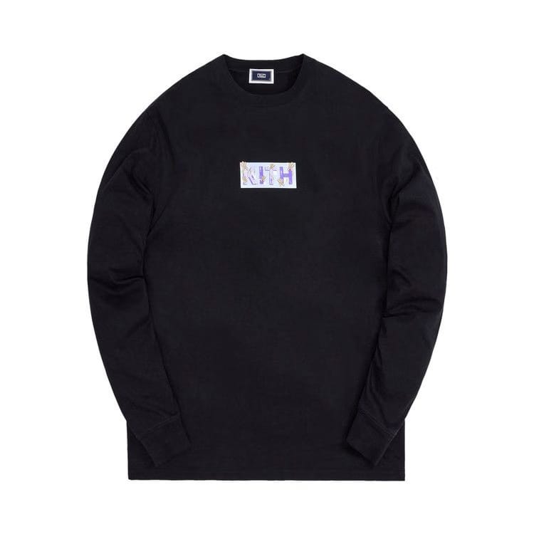 Kith For Superwaxx Classic Logo Long-Sleeve T-Shirt Black