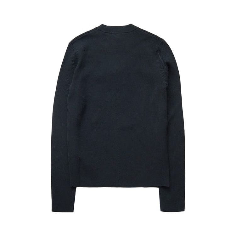 Diesel Ribbed Logo Crewneck Sweater Black