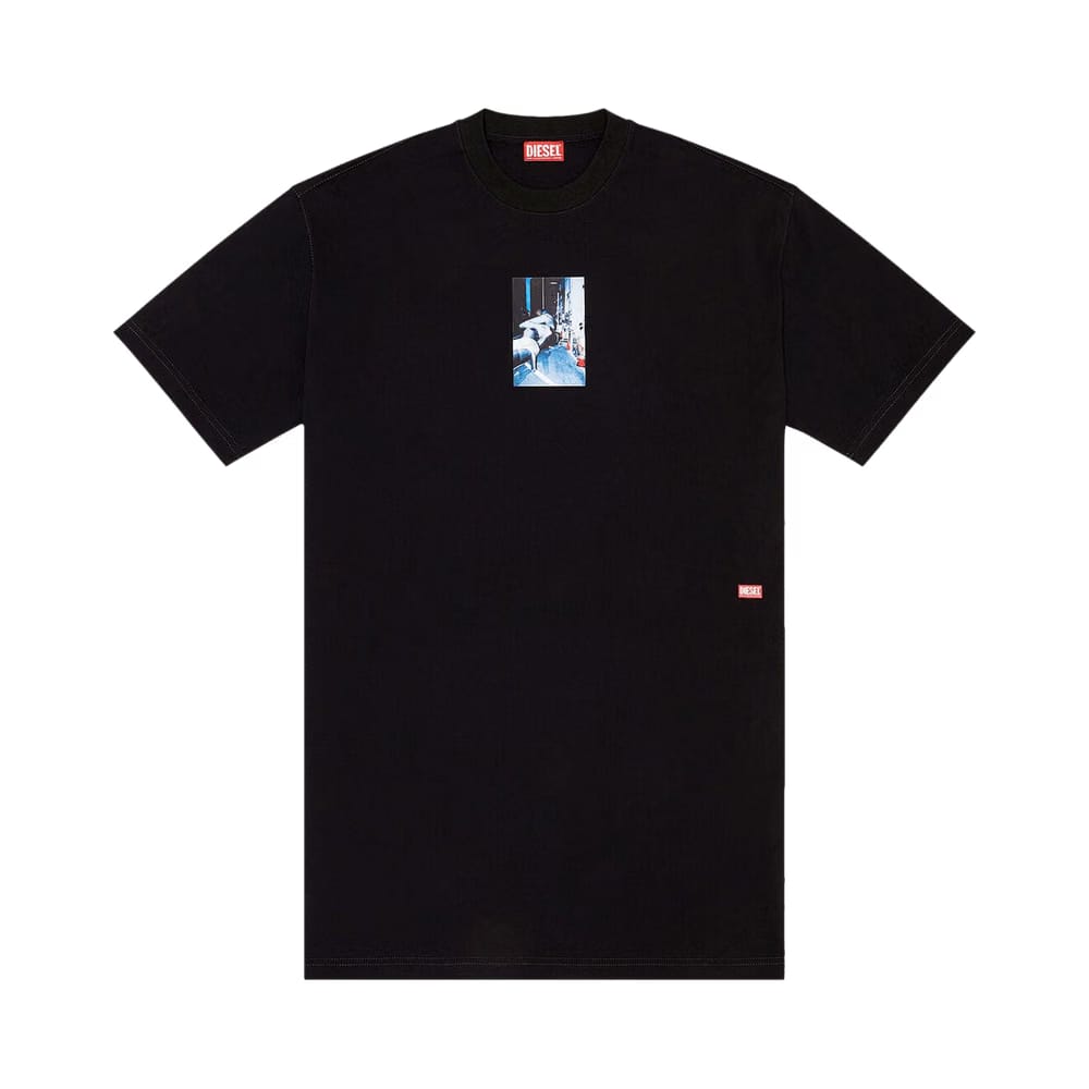 Diesel Photo Print T-Shirt Deep Black