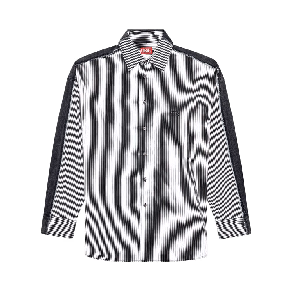 Diesel S-Warh-Stripe Shirt Black