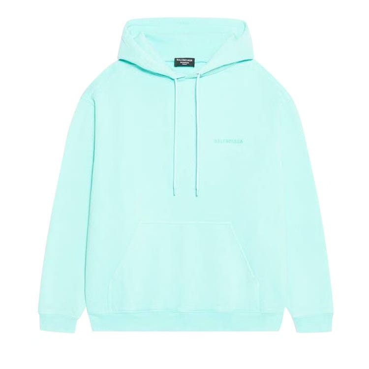 Balenciaga Medium Fit Hoodie Mint