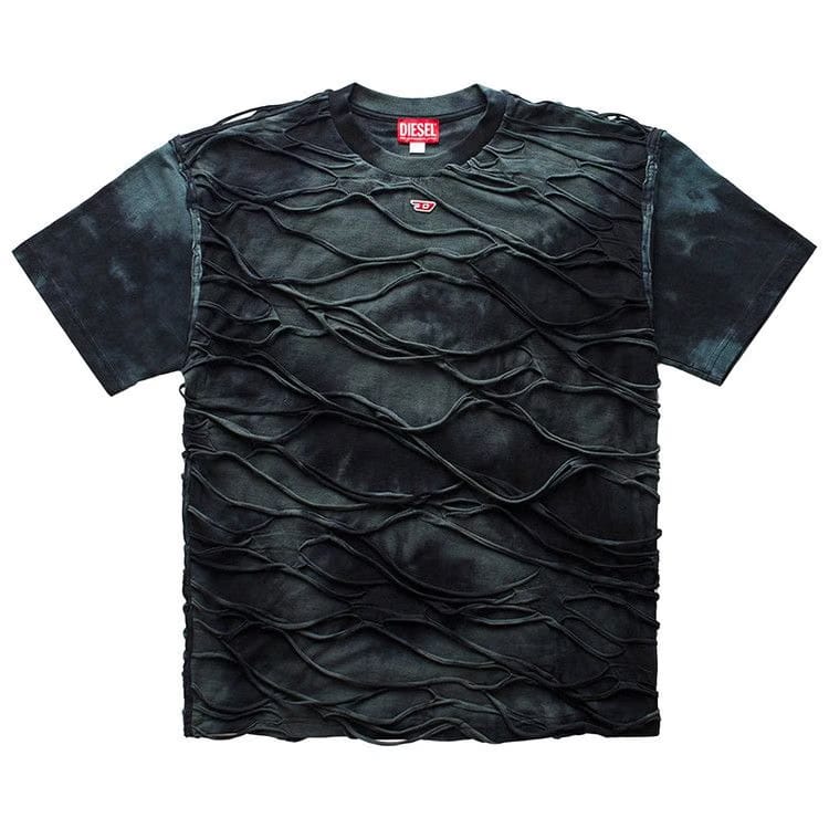 Diesel T-Shirt With Floating Strands Black