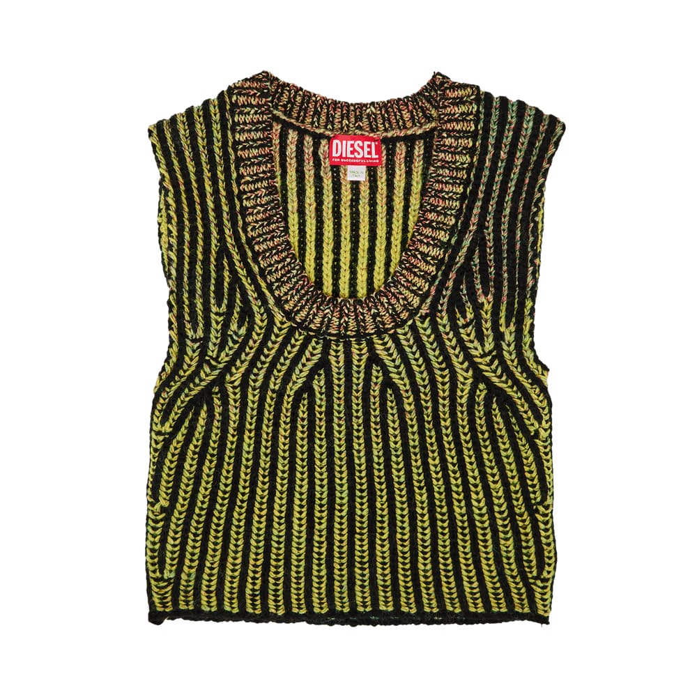 Diesel M-Orkidea Knitted Top Bottle Green