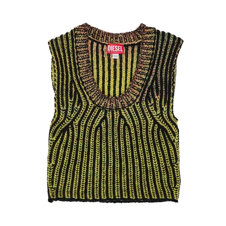 Diesel M-Orkidea Knitted Top Bottle Green
