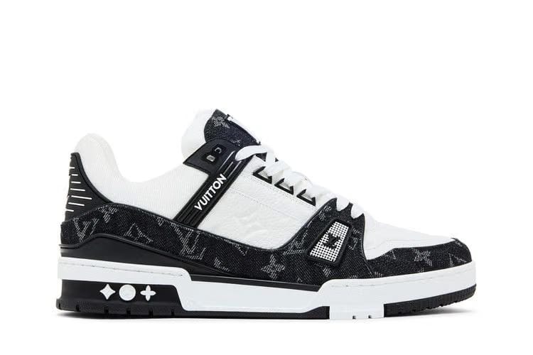 Louis Vuitton Trainer White Black Denim