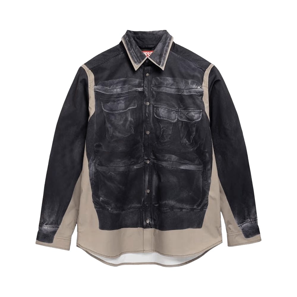 Diesel S-AFTER-A Twill Shirt Black