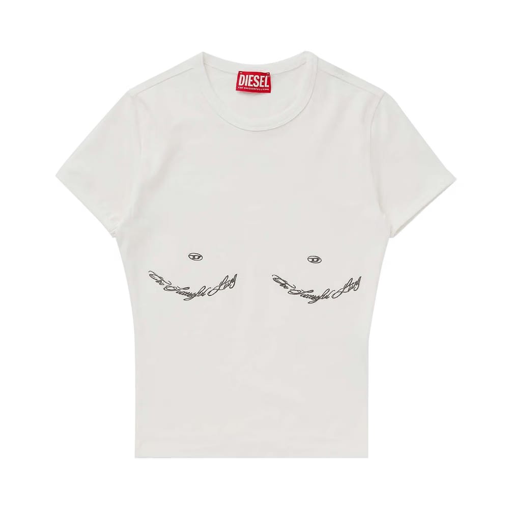 Diesel T-Uncutie-P2 T-Shirt White
