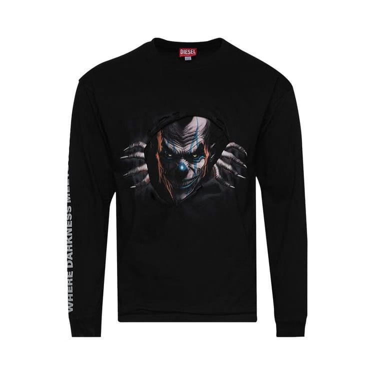 Diesel T-Boxt-Long-Sleeve P1 Grey