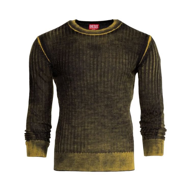 Diesel Printed Jumper Mustard