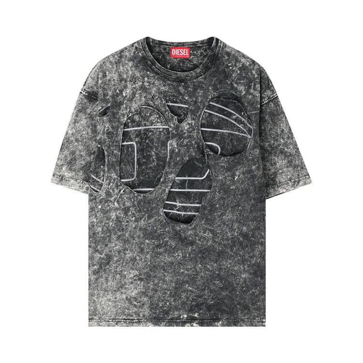 Diesel Treated T-Shirt Black