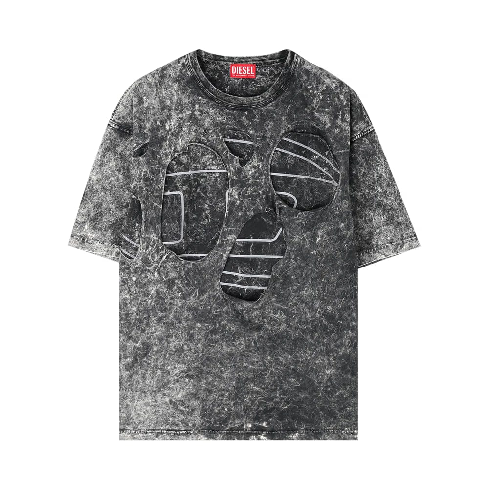 Diesel Treated T-Shirt Black