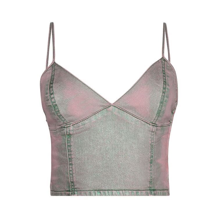 Diesel Fulvy Tank Top Green/Pink