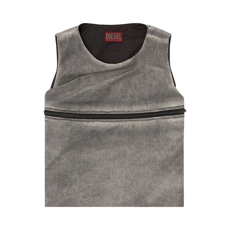 Diesel Bubble Top With Utility Pocket Grey