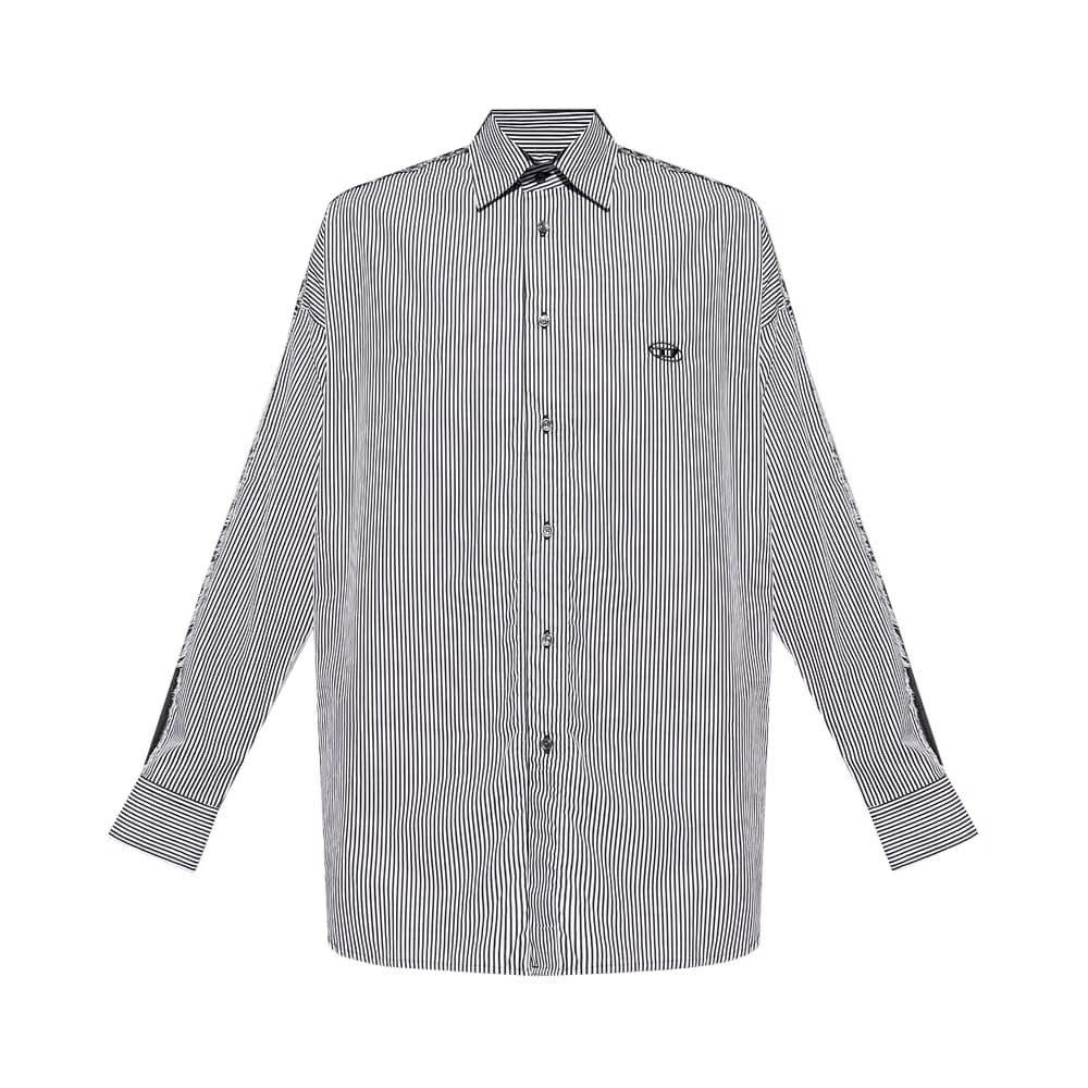Diesel S-Warh-Stripe Shirt Very/Black