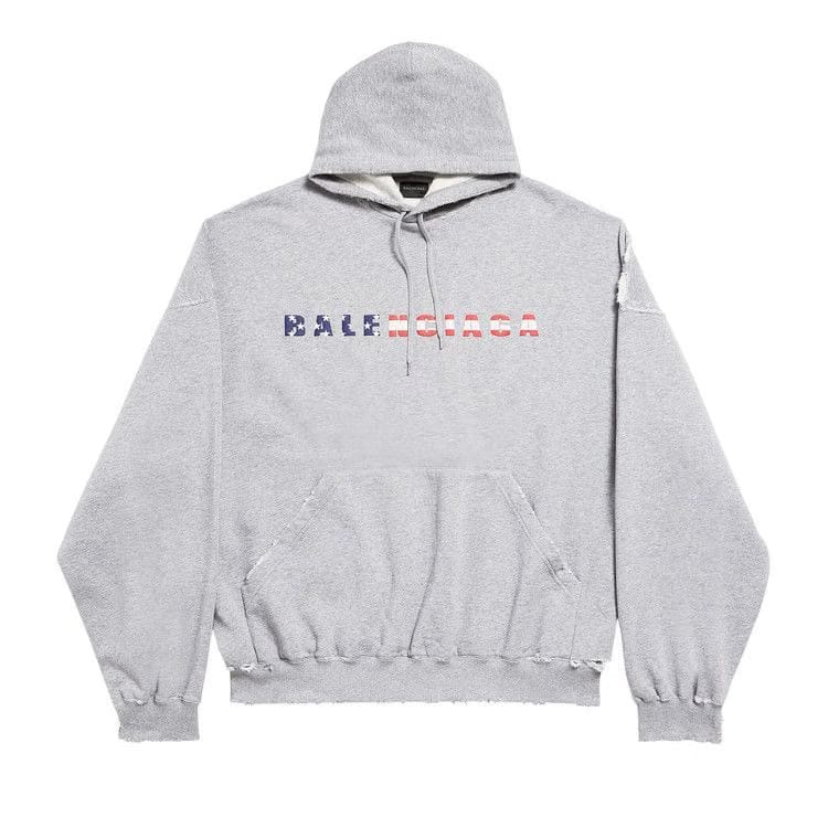 Balenciaga International Hoodie Heather Grey