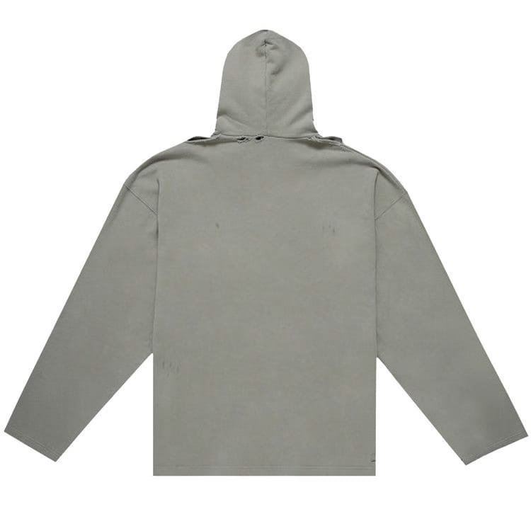 Balenciaga Blurry Logo Hoodie Steel Grey/Black