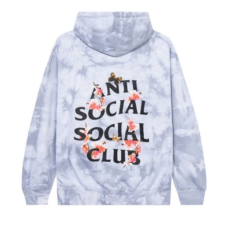 Anti Social Social Club Kkoch Never Dies Tie Dye Hoodie Grey