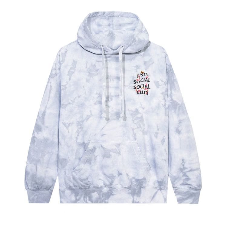Anti Social Social Club Kkoch Never Dies Tie Dye Hoodie Grey