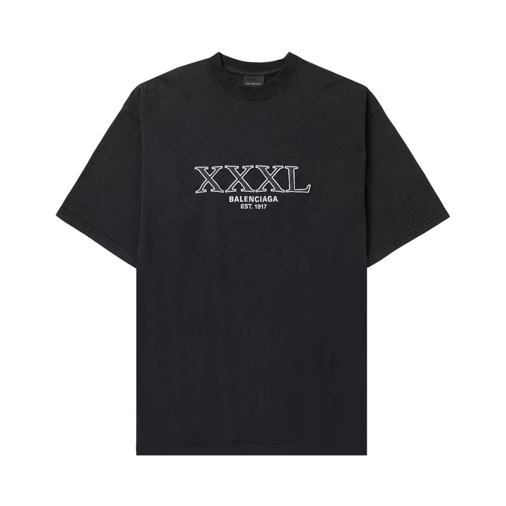 Balenciaga Large Fit T-Shirt Black/White