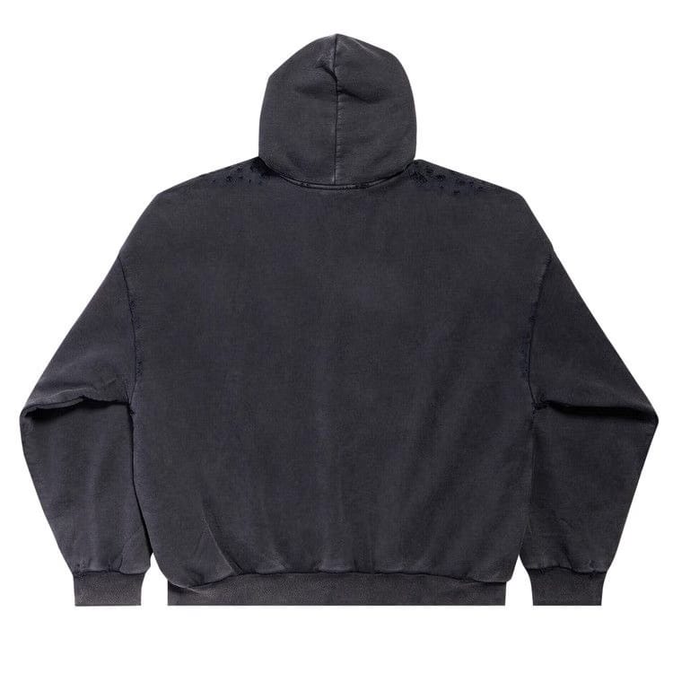 Balenciaga Large Fit Hoodie Washed Black/Anthracite