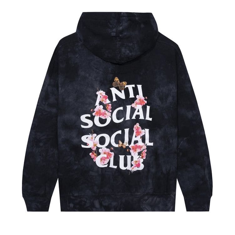 Anti Social Social Club Kkoch Never Dies Tie Dye Hoodie Black