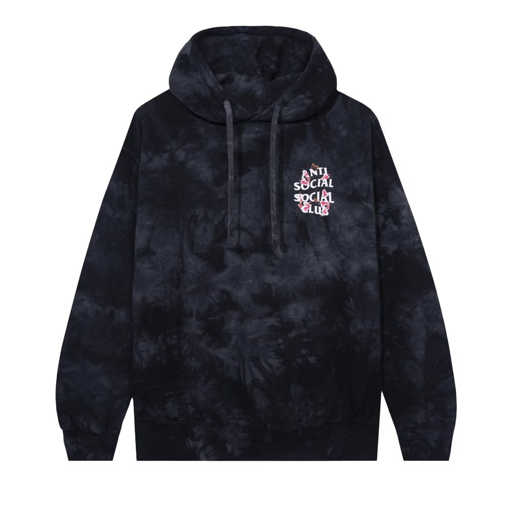 Anti Social Social Club Kkoch Never Dies Tie Dye Hoodie Black
