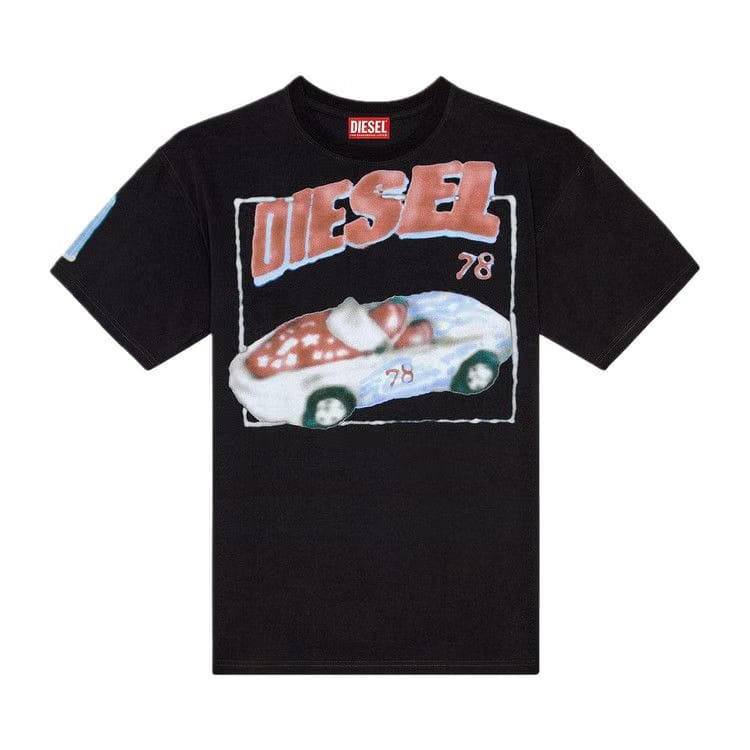Diesel T-Boxt-Q17 Logo Print T-Shirt Black