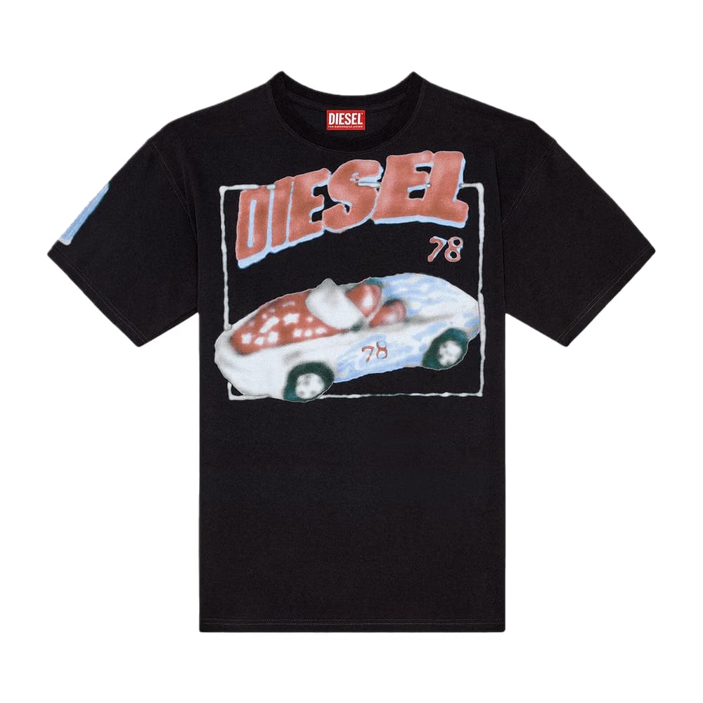 Diesel T-Boxt-Q17 Logo Print T-Shirt Black