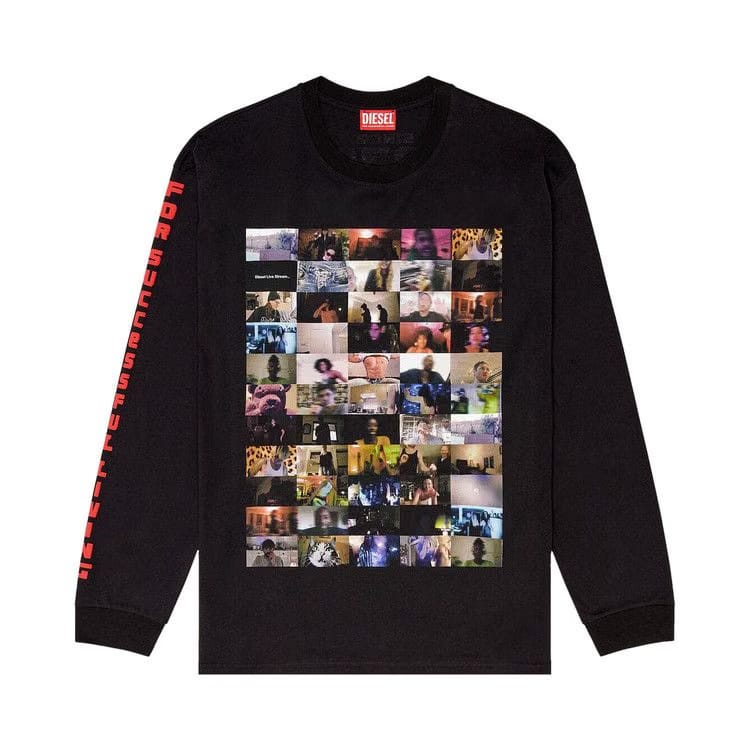 Diesel T-Boxy Long-Sleeve T-Shirt Deep Black