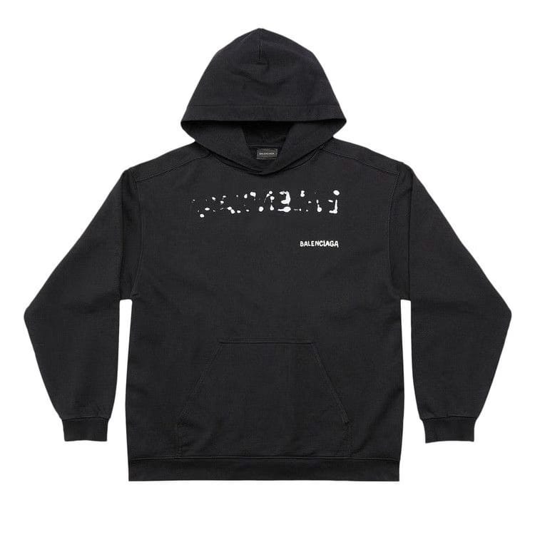 Balenciaga Medium Fit Hoodie Black/White