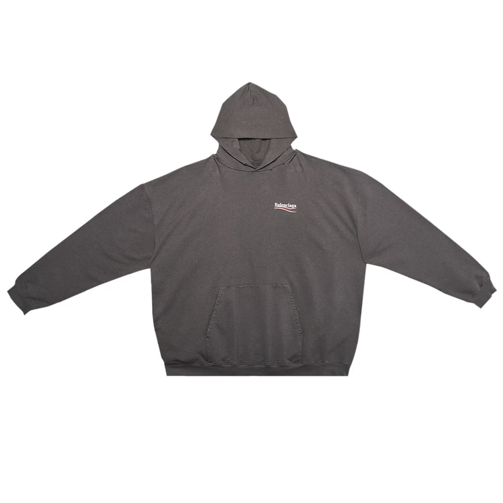 Balenciaga Large Fit Hoodie Grey