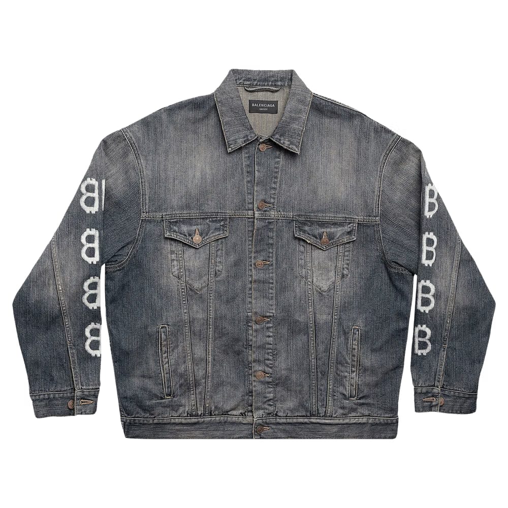 Balenciaga Large Fit Jacket Blue
